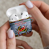 Maryland Symbols Christmas AirPods Case Xmas Holiday Patterns - Wonder Print Shop