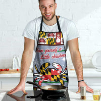 Maryland Symbols Christmas Apron Xmas Holiday Patterns - Wonder Print Shop