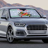 Maryland Symbols Christmas Auto Sun Shade Xmas Holiday Patterns - Wonder Print Shop