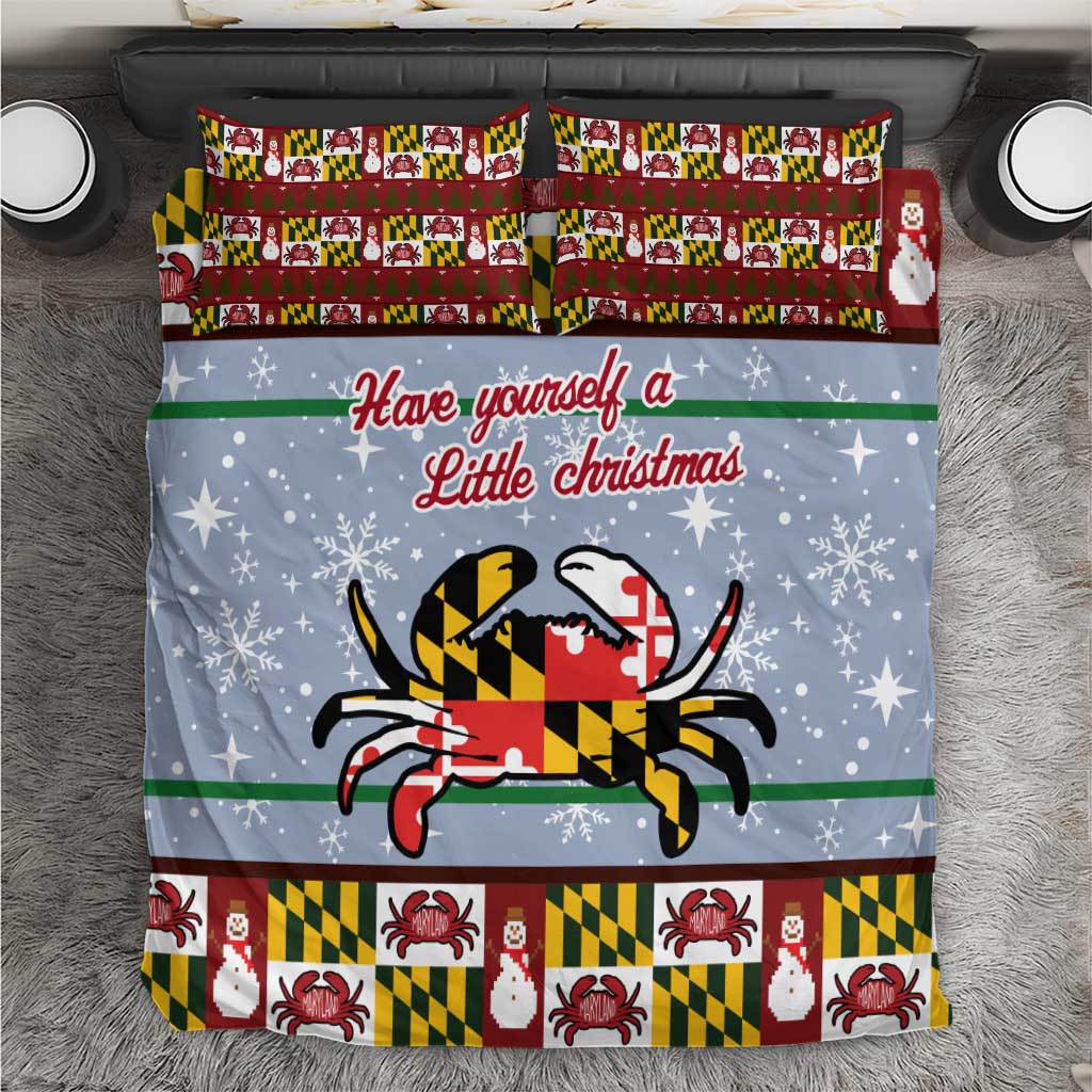 Maryland Symbols Christmas Bedding Set Xmas Holiday Patterns - Wonder Print Shop