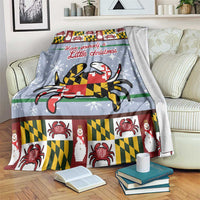 Maryland Symbols Christmas Blanket Xmas Holiday Patterns - Wonder Print Shop