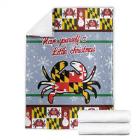 Maryland Symbols Christmas Blanket Xmas Holiday Patterns - Wonder Print Shop