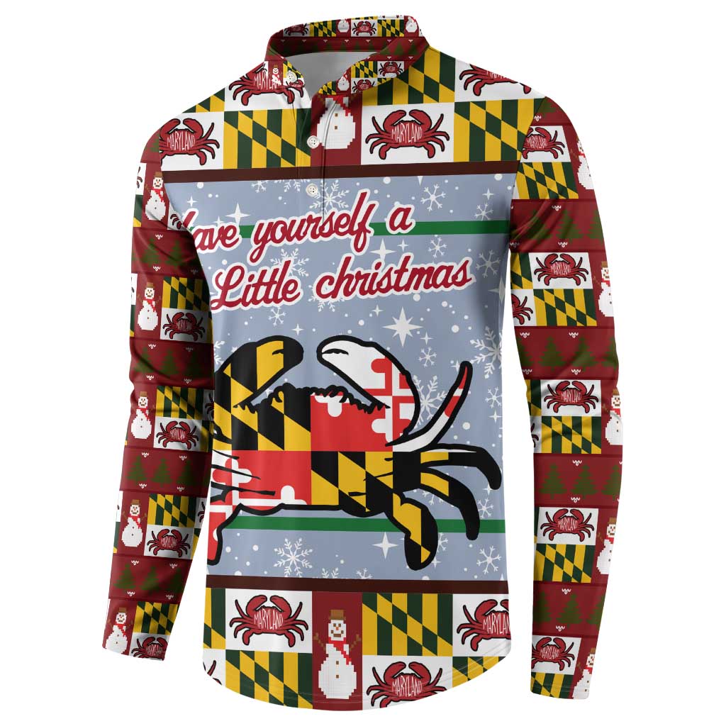 Maryland Symbols Christmas Button Sweatshirt Xmas Holiday Patterns - Wonder Print Shop