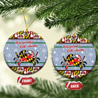 Maryland Symbols Christmas Ceramic Ornament Xmas Holiday Patterns - Wonder Print Shop