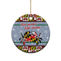 Maryland Symbols Christmas Ceramic Ornament Xmas Holiday Patterns - Wonder Print Shop