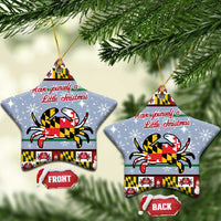 Maryland Symbols Christmas Ceramic Ornament Xmas Holiday Patterns - Wonder Print Shop