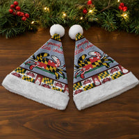 Maryland Symbols Christmas Santa Hat Xmas Holiday Patterns - Wonder Print Shop