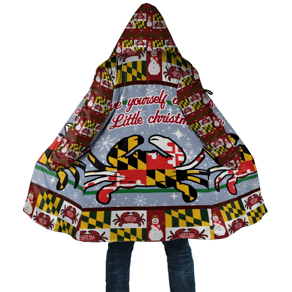 Maryland Symbols Christmas Cloak Xmas Holiday Patterns - Wonder Print Shop