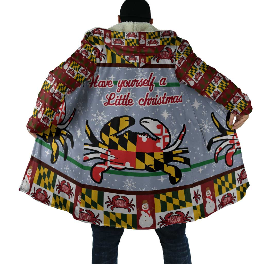 Maryland Symbols Christmas Cloak Xmas Holiday Patterns - Wonder Print Shop