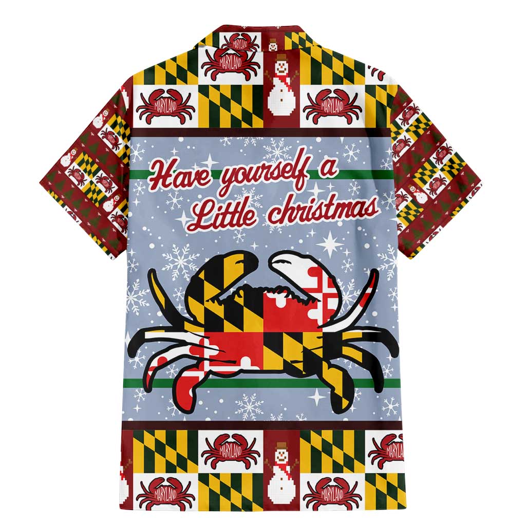 Maryland Symbols Christmas Family Matching Mermaid Dress and Hawaiian Shirt Xmas Holiday Patterns - Wonder Print Shop