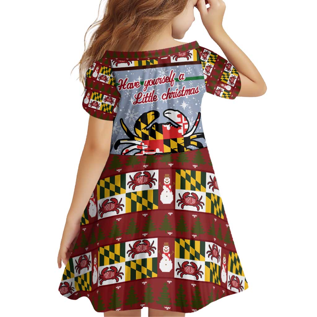 Maryland Symbols Christmas Family Matching Puletasi and Hawaiian Shirt Xmas Holiday Patterns - Wonder Print Shop