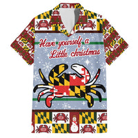 Maryland Symbols Christmas Family Matching Short Sleeve Bodycon Dress and Hawaiian Shirt Xmas Holiday Patterns - Wonder Print Shop