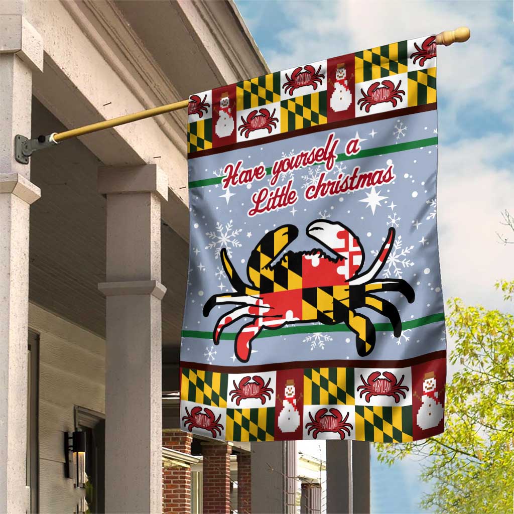 Maryland Symbols Christmas Garden Flag Xmas Holiday Patterns - Wonder Print Shop