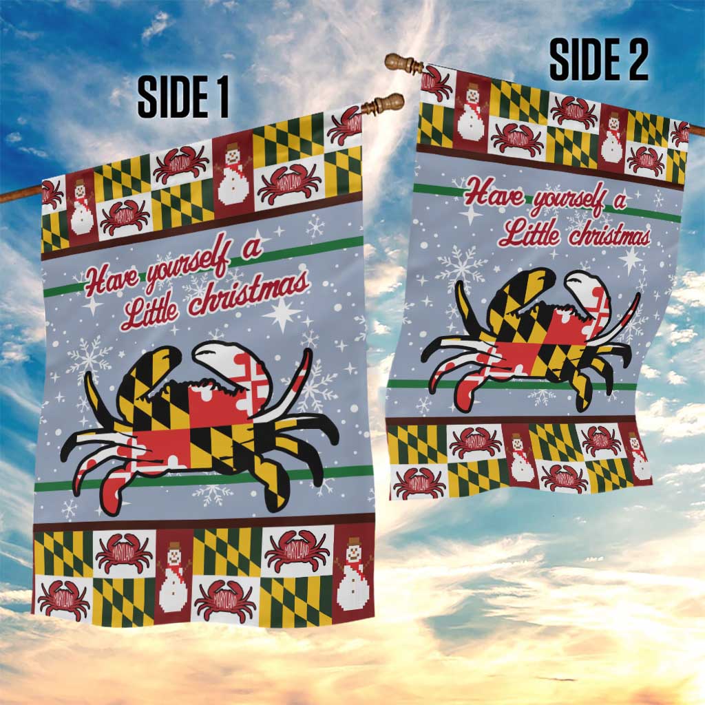 Maryland Symbols Christmas Garden Flag Xmas Holiday Patterns - Wonder Print Shop