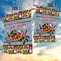 Maryland Symbols Christmas Garden Flag Xmas Holiday Patterns - Wonder Print Shop
