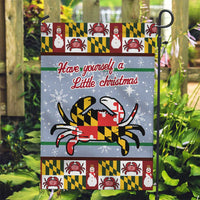 Maryland Symbols Christmas Garden Flag Xmas Holiday Patterns - Wonder Print Shop
