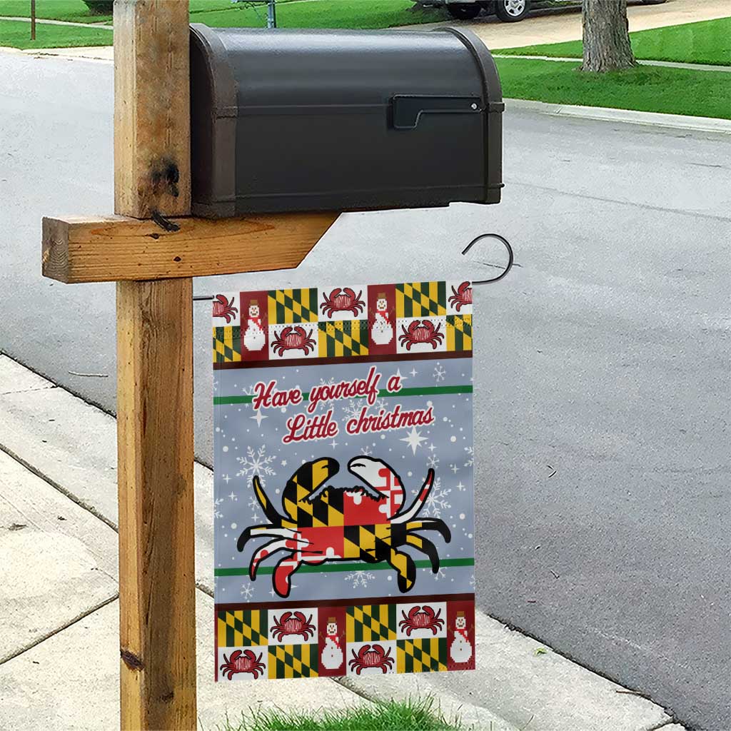 Maryland Symbols Christmas Garden Flag Xmas Holiday Patterns - Wonder Print Shop