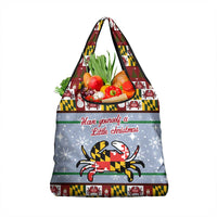 Maryland Symbols Christmas Grocery Bag Xmas Holiday Patterns - Wonder Print Shop