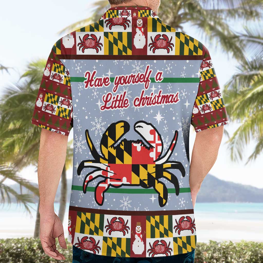 Maryland Symbols Christmas Hawaiian Shirt Xmas Holiday Patterns - Wonder Print Shop