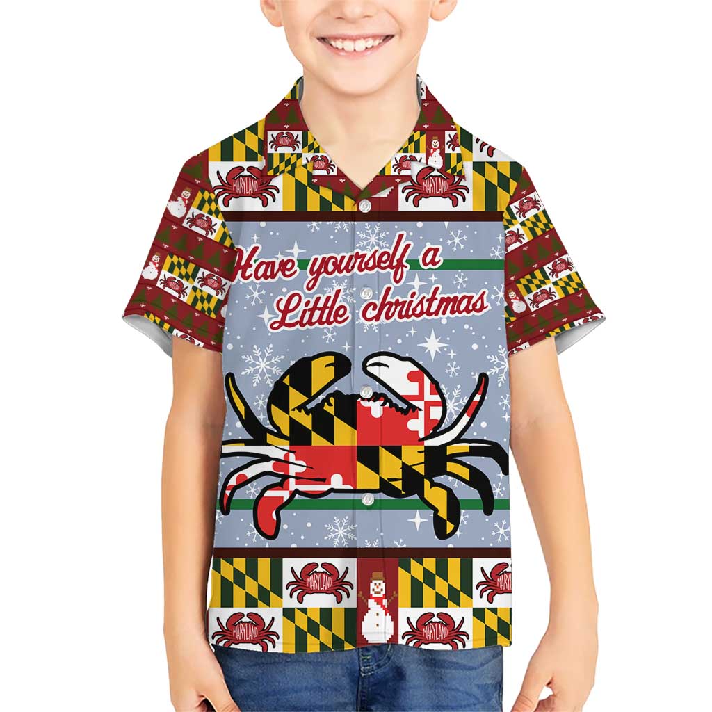 Maryland Symbols Christmas Hawaiian Shirt Xmas Holiday Patterns - Wonder Print Shop