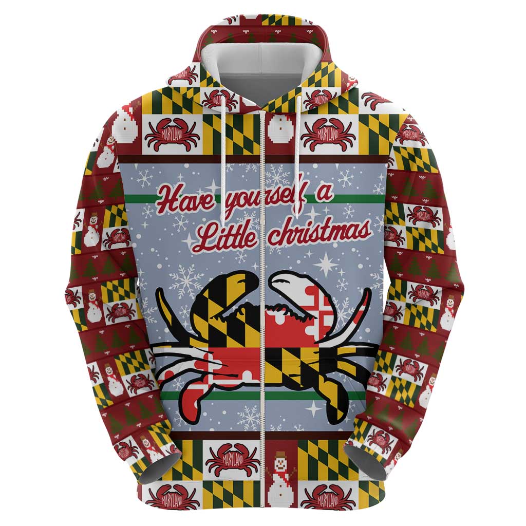 Maryland Symbols Christmas Hoodie Xmas Holiday Patterns - Wonder Print Shop