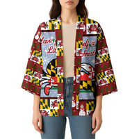 Maryland Symbols Christmas Kimono Xmas Holiday Patterns - Wonder Print Shop