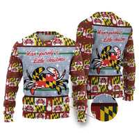 Maryland Symbols Christmas Ugly Christmas Sweater Xmas Holiday Patterns - Wonder Print Shop
