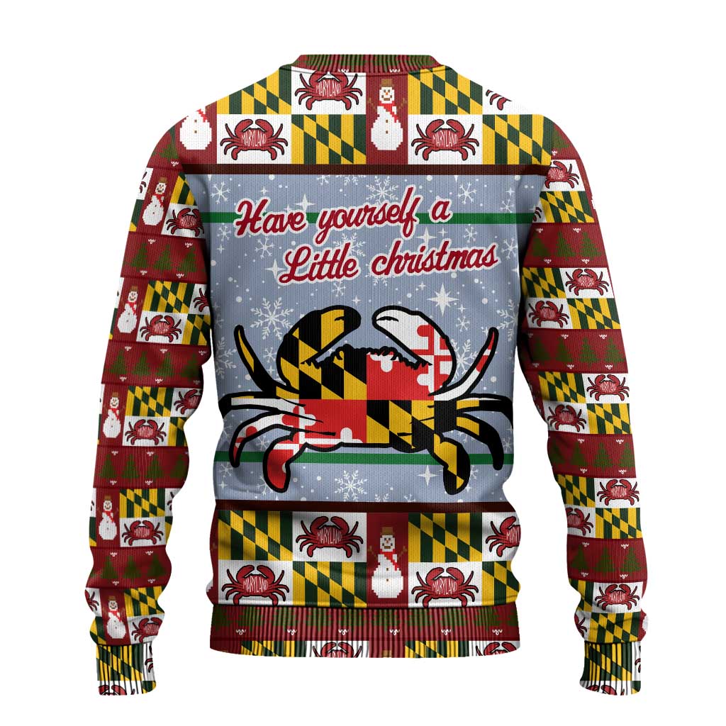 Maryland Symbols Christmas Ugly Christmas Sweater Xmas Holiday Patterns - Wonder Print Shop