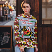 Maryland Symbols Christmas Ugly Christmas Sweater Xmas Holiday Patterns - Wonder Print Shop