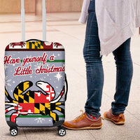Maryland Symbols Christmas Luggage Cover Xmas Holiday Patterns - Wonder Print Shop