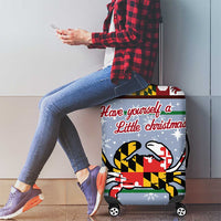 Maryland Symbols Christmas Luggage Cover Xmas Holiday Patterns - Wonder Print Shop