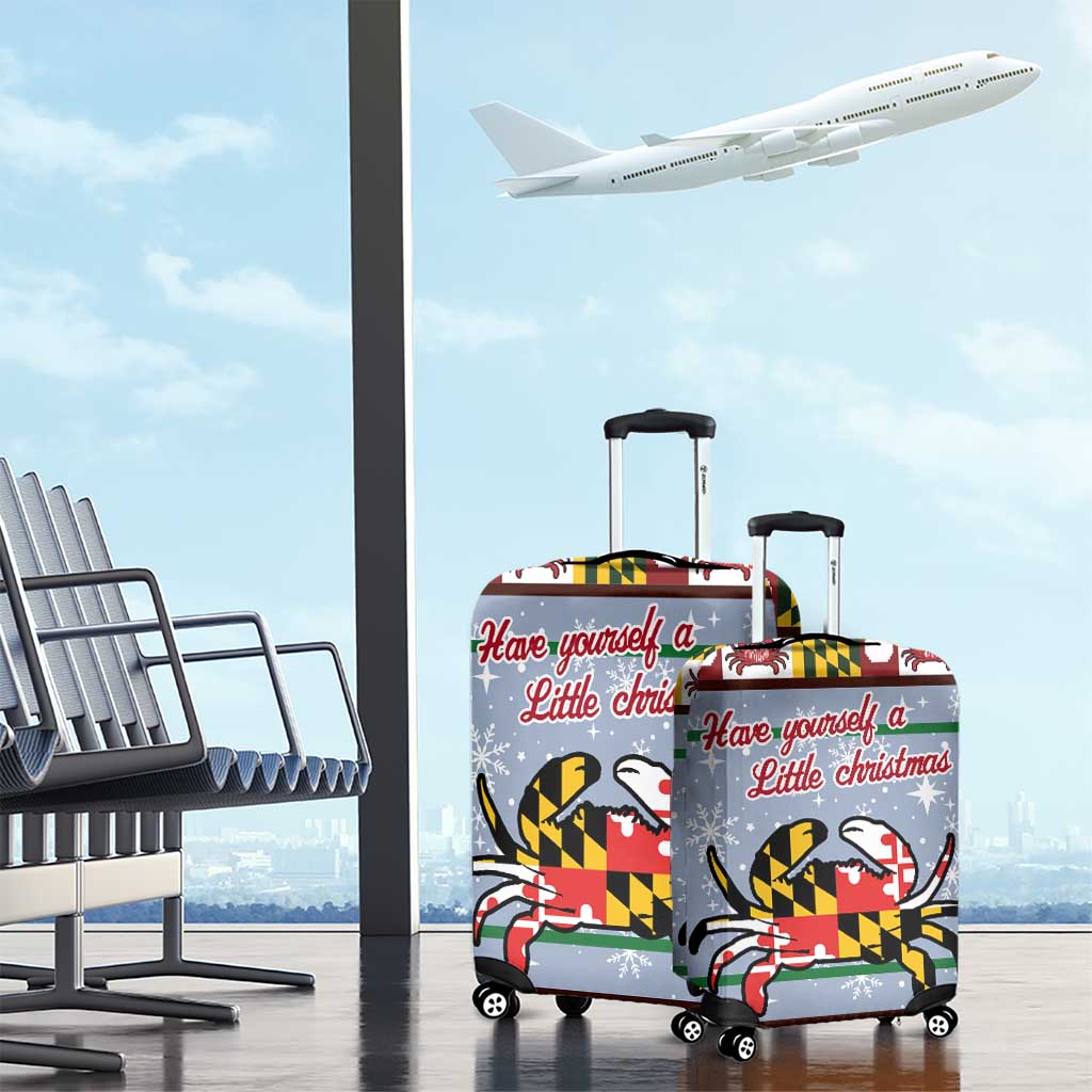Maryland Symbols Christmas Luggage Cover Xmas Holiday Patterns - Wonder Print Shop