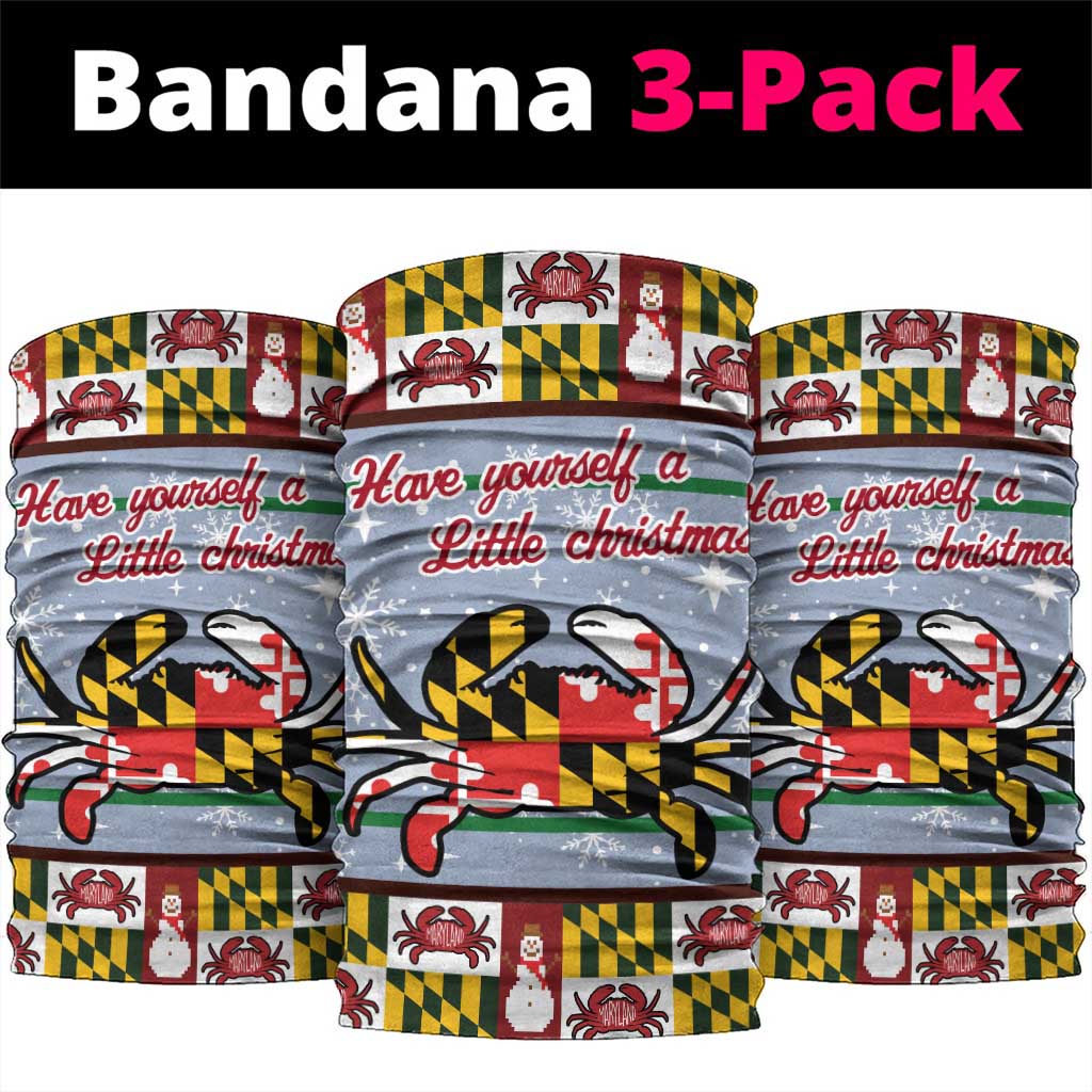 Maryland Symbols Christmas Neck Gaiter Xmas Holiday Patterns - Wonder Print Shop
