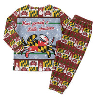 Maryland Symbols Christmas Pajama Set Xmas Holiday Patterns - Wonder Print Shop