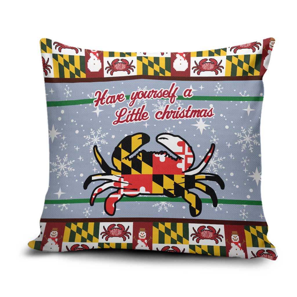 Maryland Symbols Christmas Pillow Cover Xmas Holiday Patterns - Wonder Print Shop