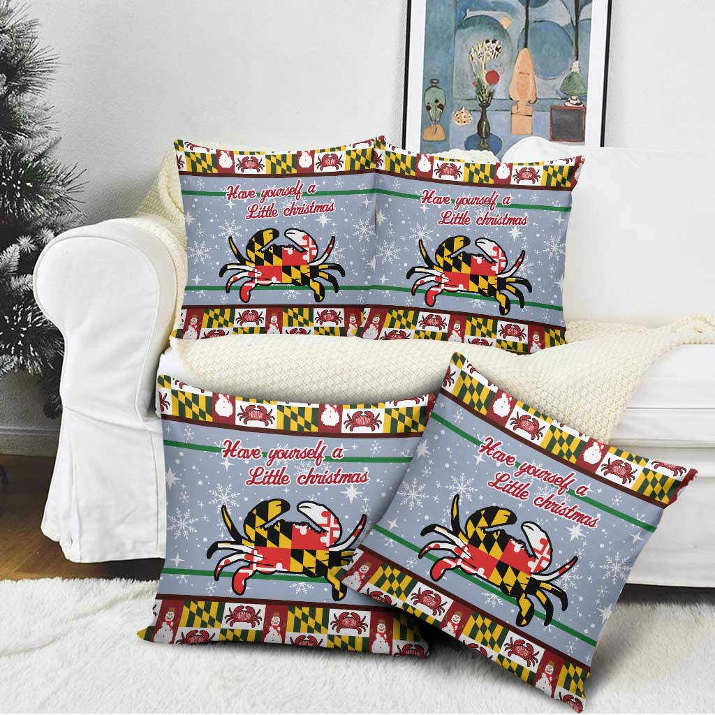 Maryland Symbols Christmas Pillow Cover Xmas Holiday Patterns - Wonder Print Shop