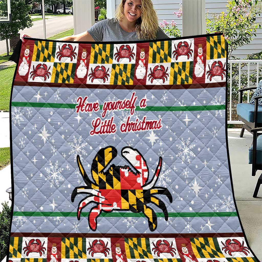 Maryland Symbols Christmas Quilt Xmas Holiday Patterns - Wonder Print Shop
