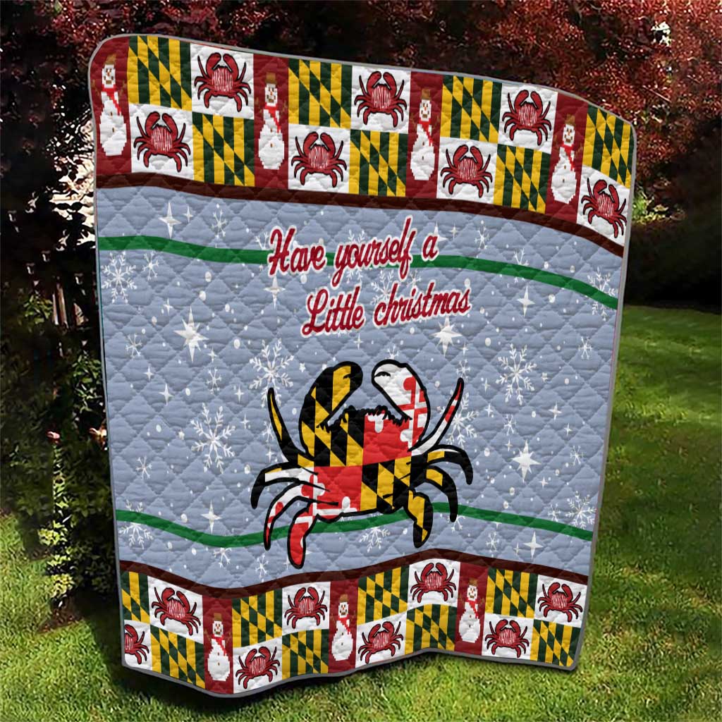 Maryland Symbols Christmas Quilt Xmas Holiday Patterns - Wonder Print Shop