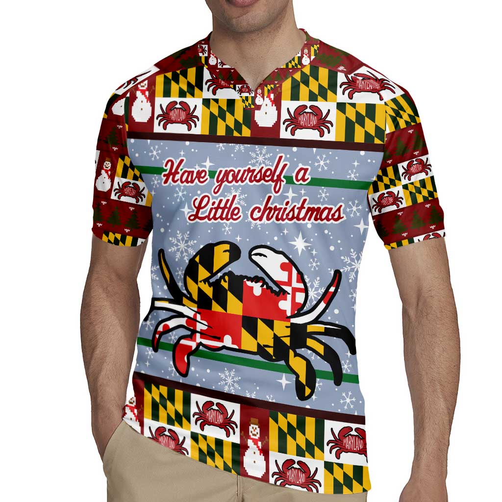 Maryland Symbols Christmas Rugby Jersey Xmas Holiday Patterns - Wonder Print Shop