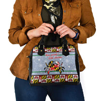 Maryland Symbols Christmas Shoulder Handbag Xmas Holiday Patterns - Wonder Print Shop