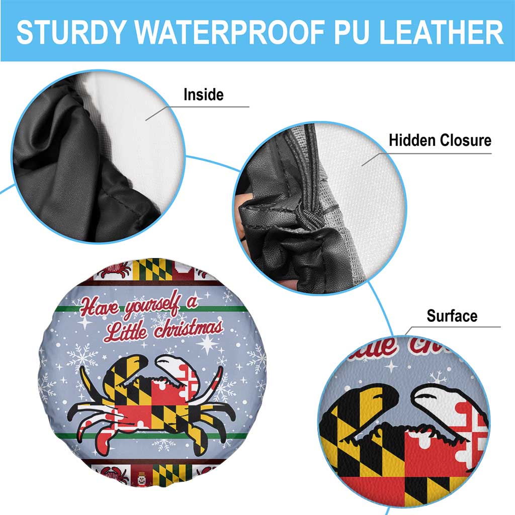 Maryland Symbols Christmas Spare Tire Cover Xmas Holiday Patterns - Wonder Print Shop