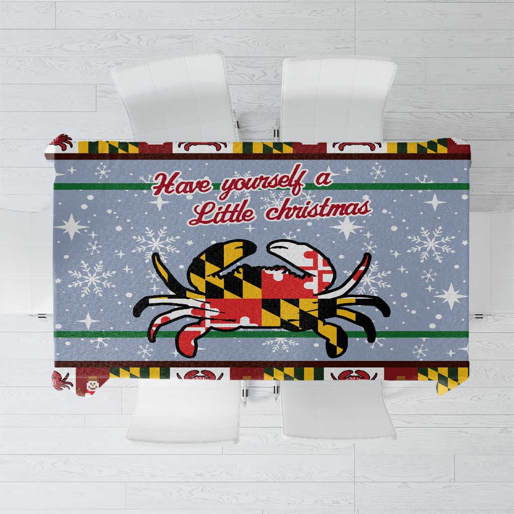 Maryland Symbols Christmas Tablecloth Xmas Holiday Patterns - Wonder Print Shop