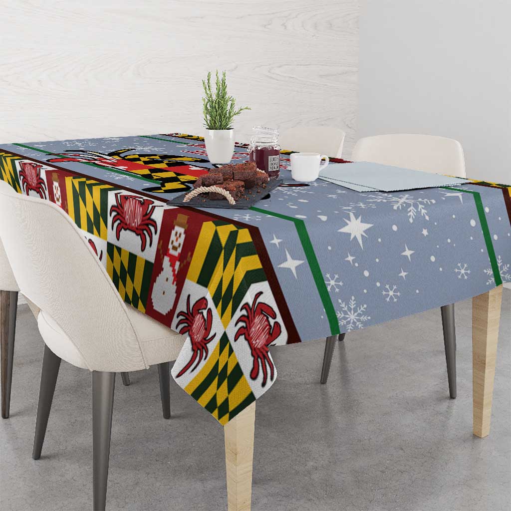 Maryland Symbols Christmas Tablecloth Xmas Holiday Patterns - Wonder Print Shop