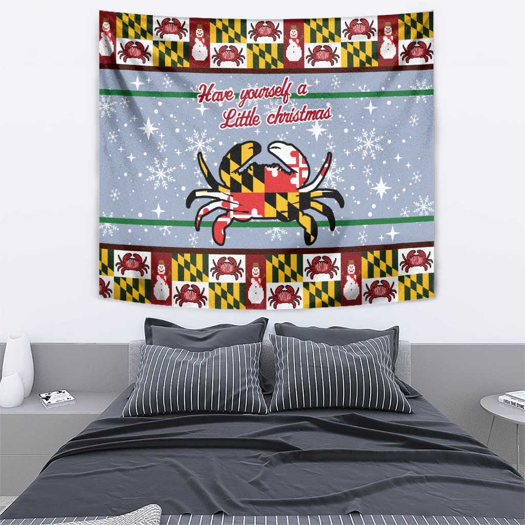 Maryland Symbols Christmas Tapestry Xmas Holiday Patterns - Wonder Print Shop