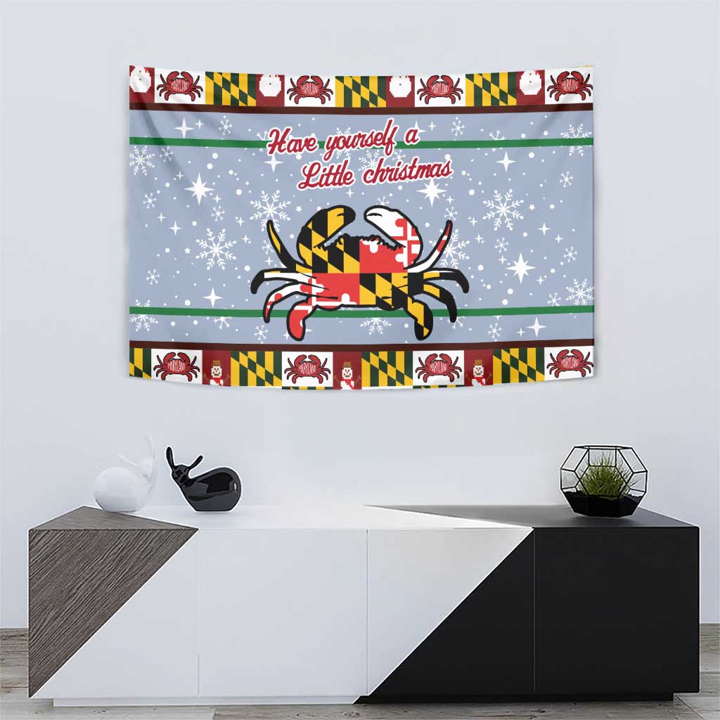 Maryland Symbols Christmas Tapestry Xmas Holiday Patterns - Wonder Print Shop