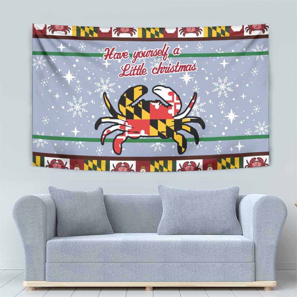 Maryland Symbols Christmas Tapestry Xmas Holiday Patterns - Wonder Print Shop
