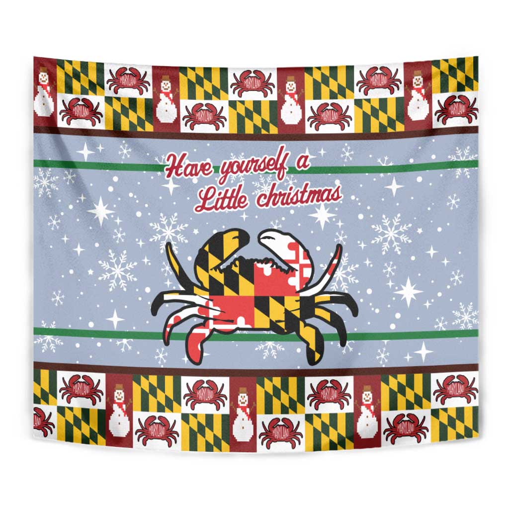 Maryland Symbols Christmas Tapestry Xmas Holiday Patterns - Wonder Print Shop