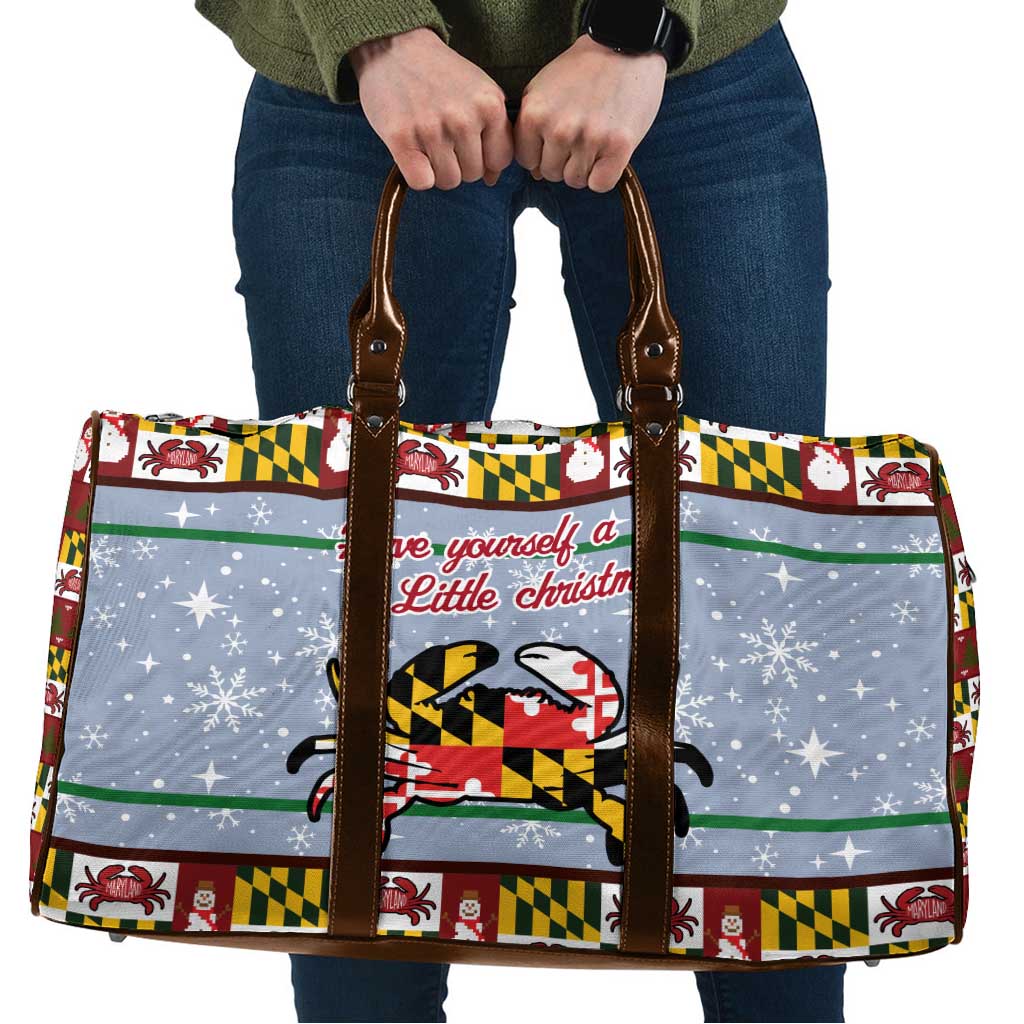 Maryland Symbols Christmas Travel Bag Xmas Holiday Patterns - Wonder Print Shop