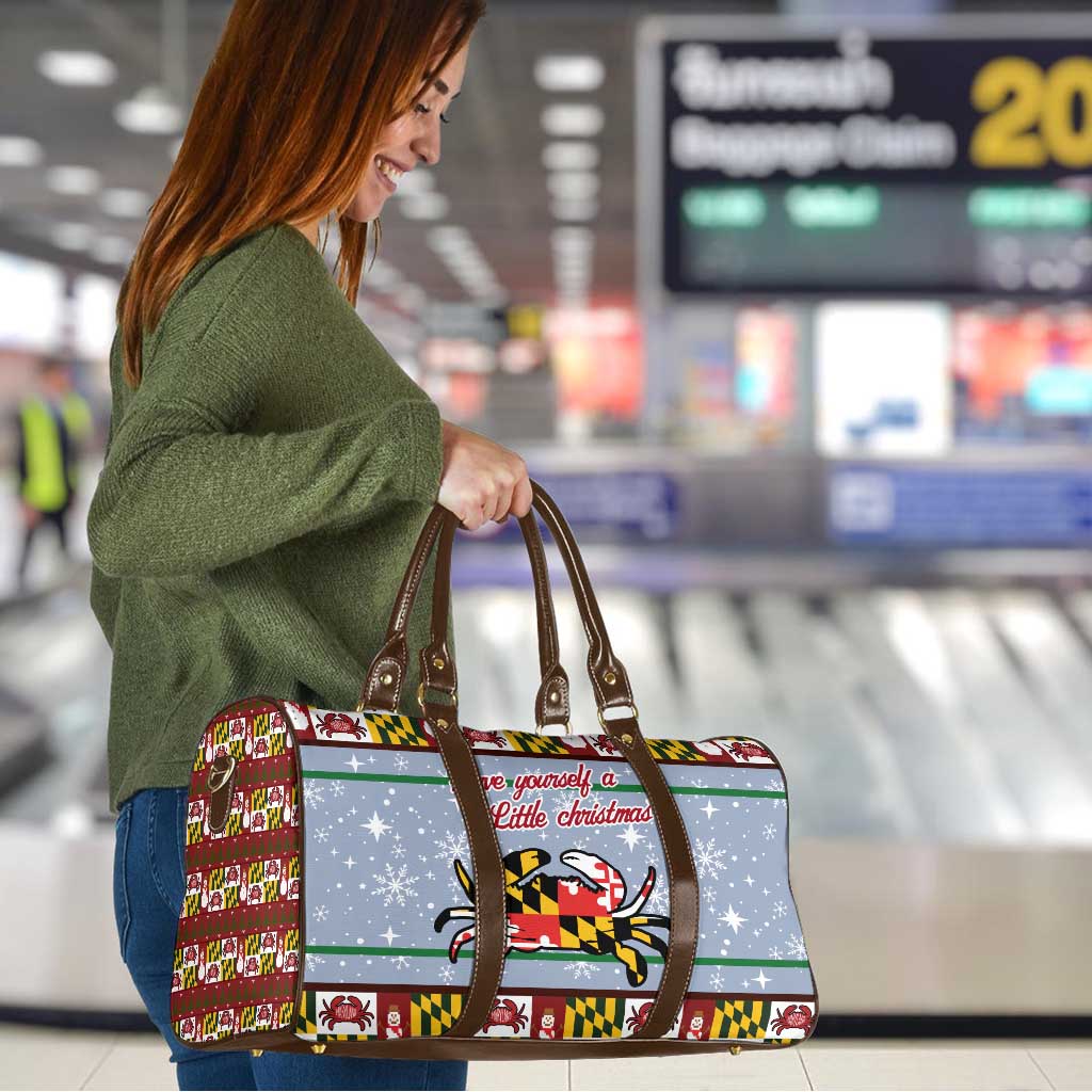 Maryland Symbols Christmas Travel Bag Xmas Holiday Patterns - Wonder Print Shop