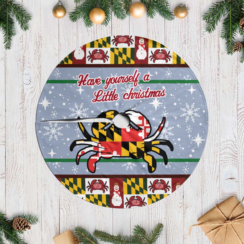 Maryland Symbols Christmas Tree Skirt Xmas Holiday Patterns - Wonder Print Shop